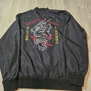 RWBY Rooster Teeth SEA FEILONG Souvenir Bomber Jacket Size L